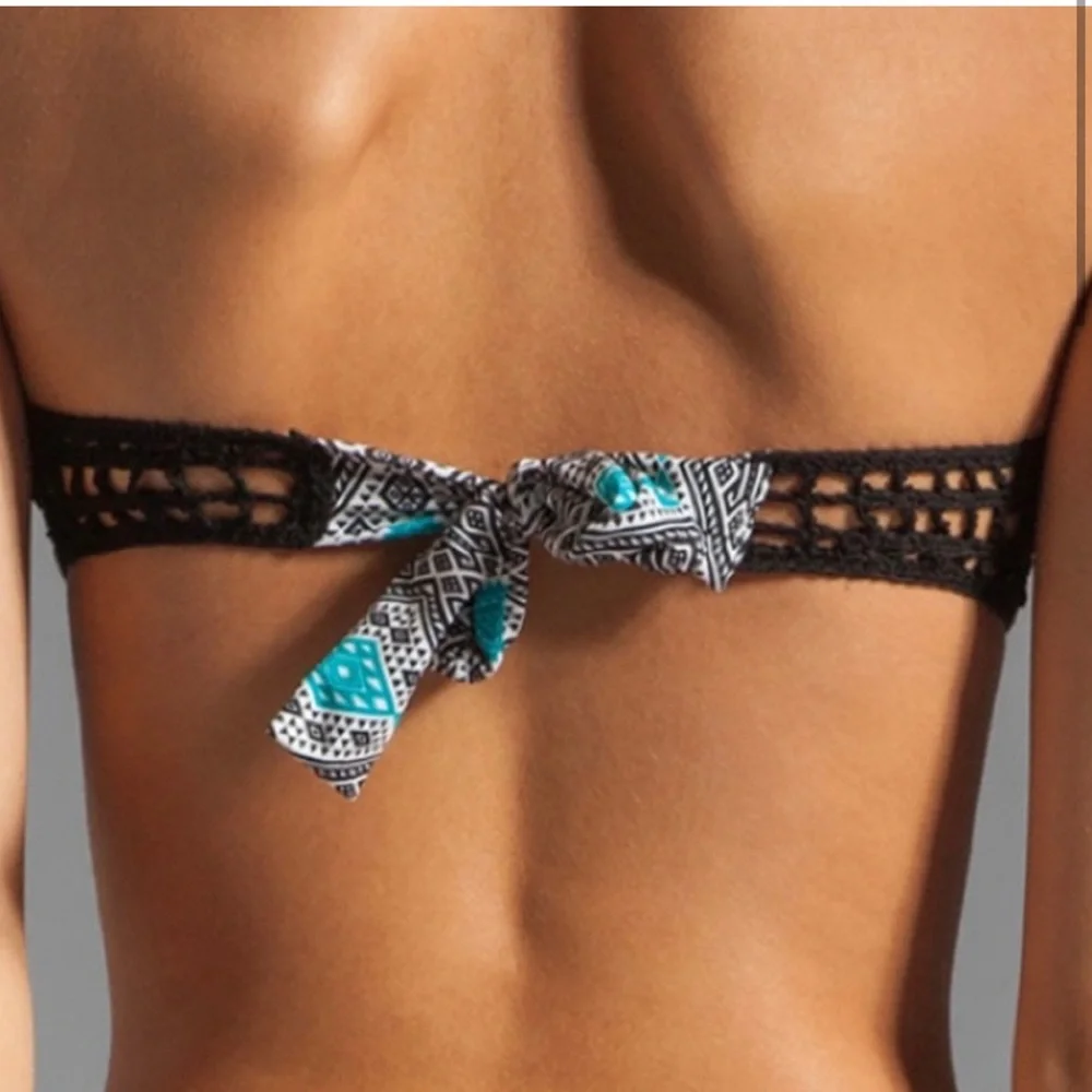 NWT Acacia Swimwear Buenos Aires Bandeau Thai Bikini Top - Picture 2 of 6